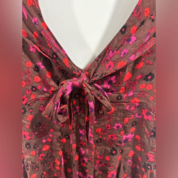 NWT Free People It Takes Two Wrap Dress in Plum Combo - Picture 12 of 12